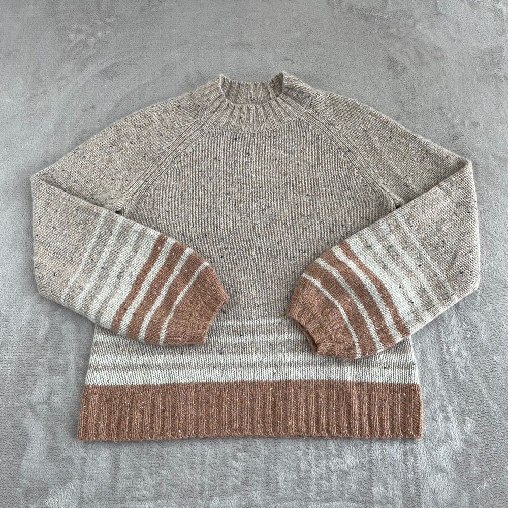 Smartwool Cozy Lodge Ombre Sweater‎ Women Medium Oat Heather Warm NWOT $160